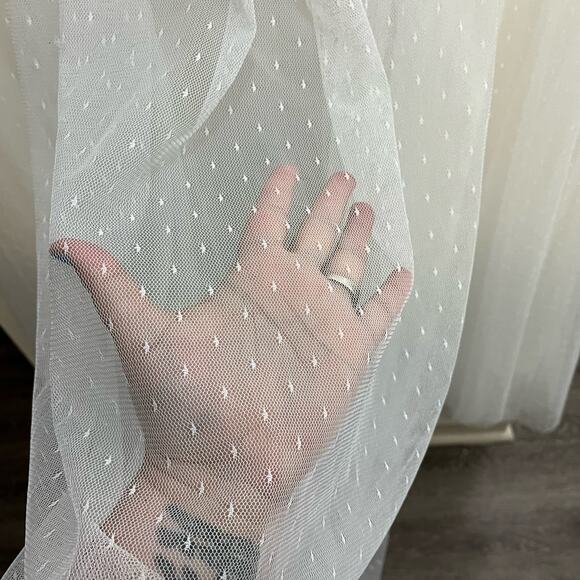 Galina Dot tulle sweetheart neck plus size wedding dress - Picture 5 of 7